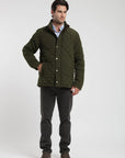 Label - Chaqueta hombre Quilted olivo