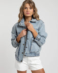 Chaqueta mujer Silvestre azul - Frøens