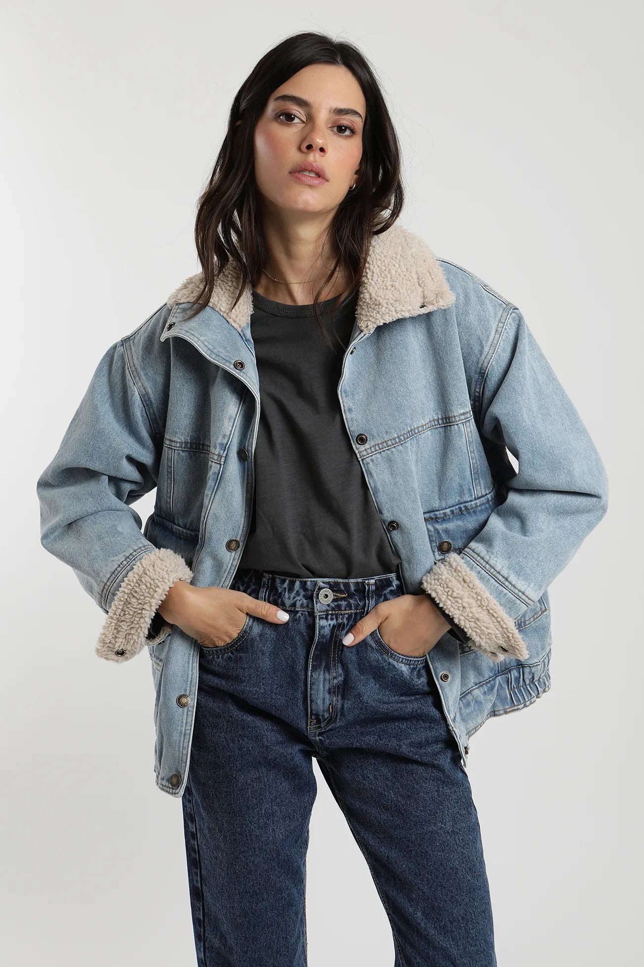 Chaqueta mujer Arrecife celeste - Frøens