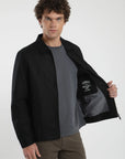 Chaqueta hombre Palma negro - Algodón orgánico y lino - Frøens