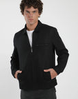 Chaqueta hombre Palma negro - Algodón orgánico y lino - Frøens