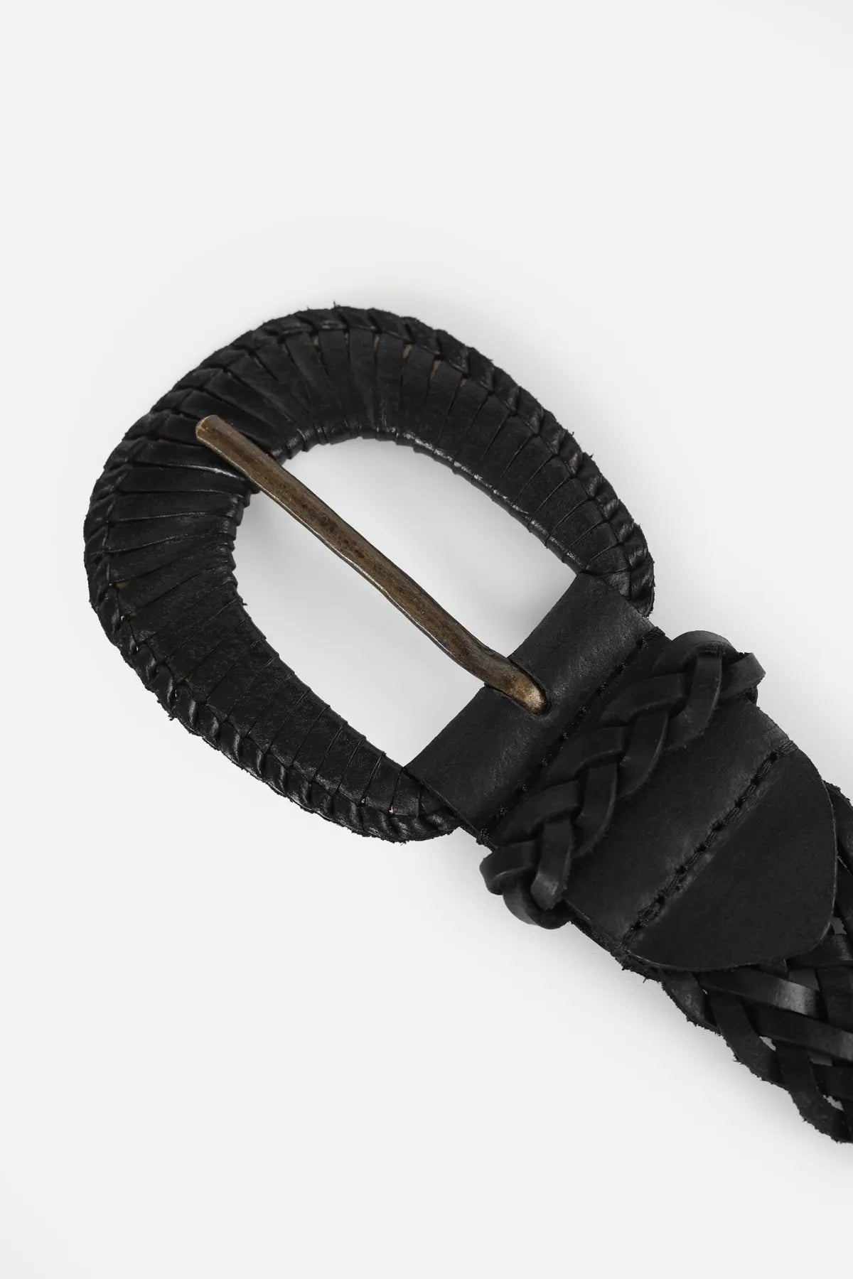 Cinturón mujer Trenza Negro - Frøens