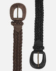 Cinturón mujer Trenza Negro