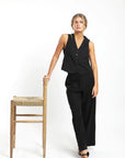 Blusa vest Sandalo negro - Frøens