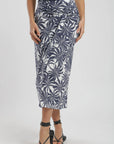 Falda larga mujer amber azul Froens