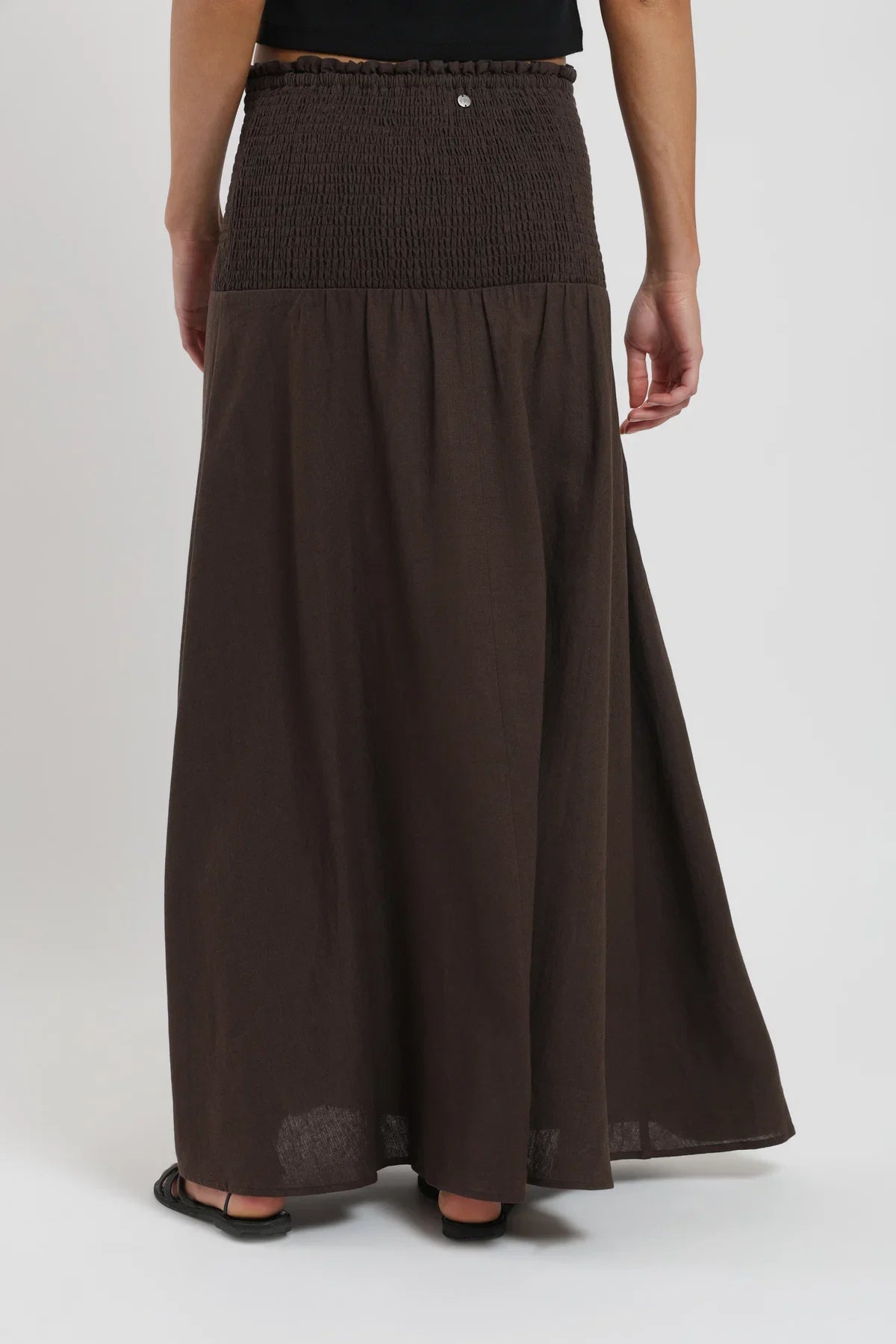 Falda larga Smock café Froens