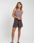 Falda short corta Riñihue print