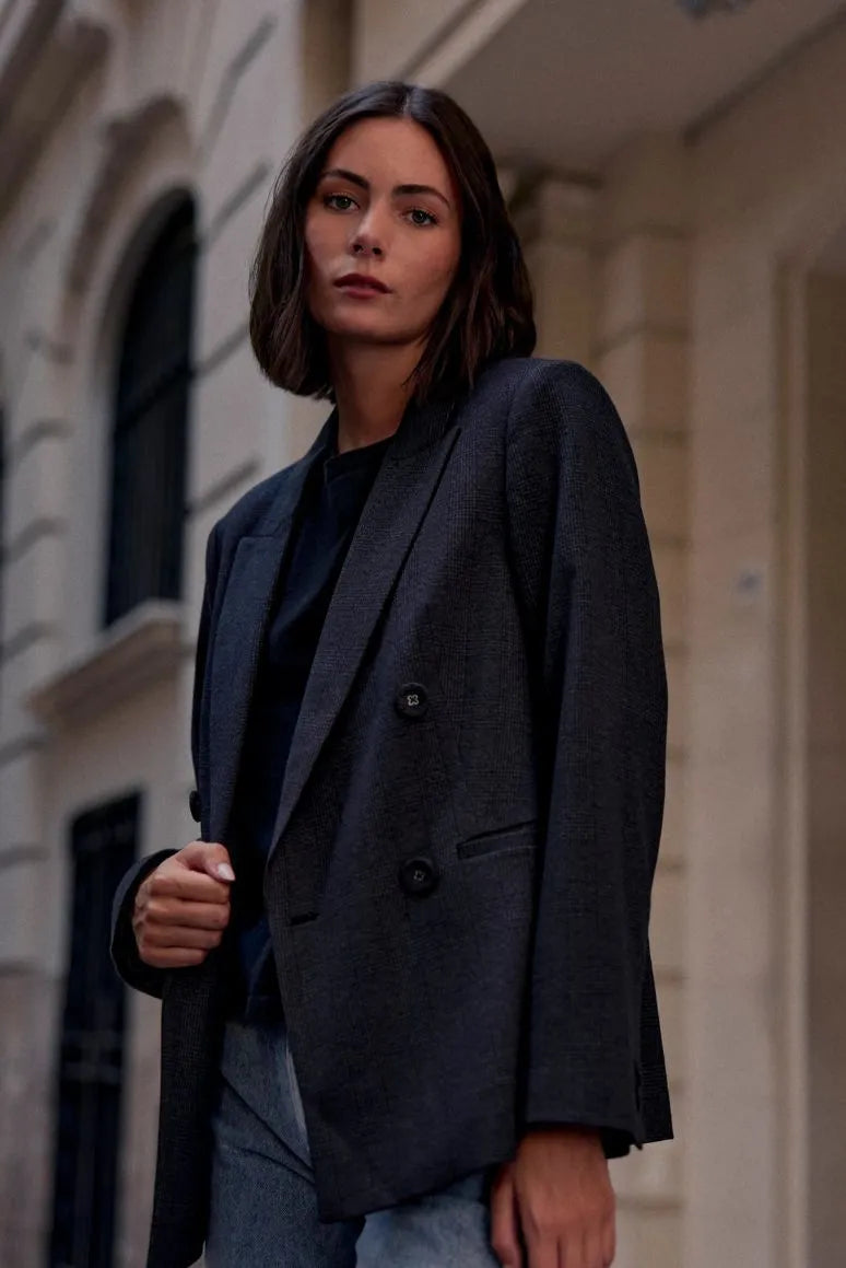 Chaqueta mujer Latte grafito - Poliéster reciclado - Frøens