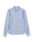 Blusa manga larga Poppy azul - Algodón orgánico - Frøens