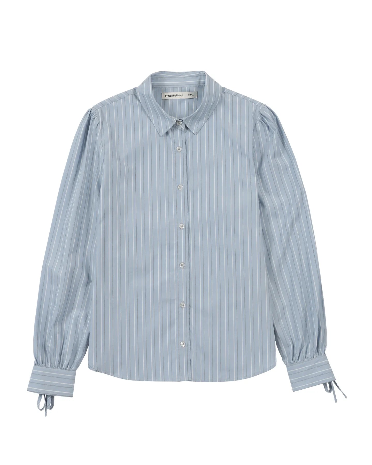 Blusa manga larga Poppy celeste - Algodón orgánico - Frøens