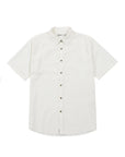 Camisa manga corta Classic blanco - Algodón orgánico y lino