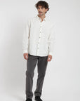 Camisa manga larga Basic blanco - Lino y algodón orgánico