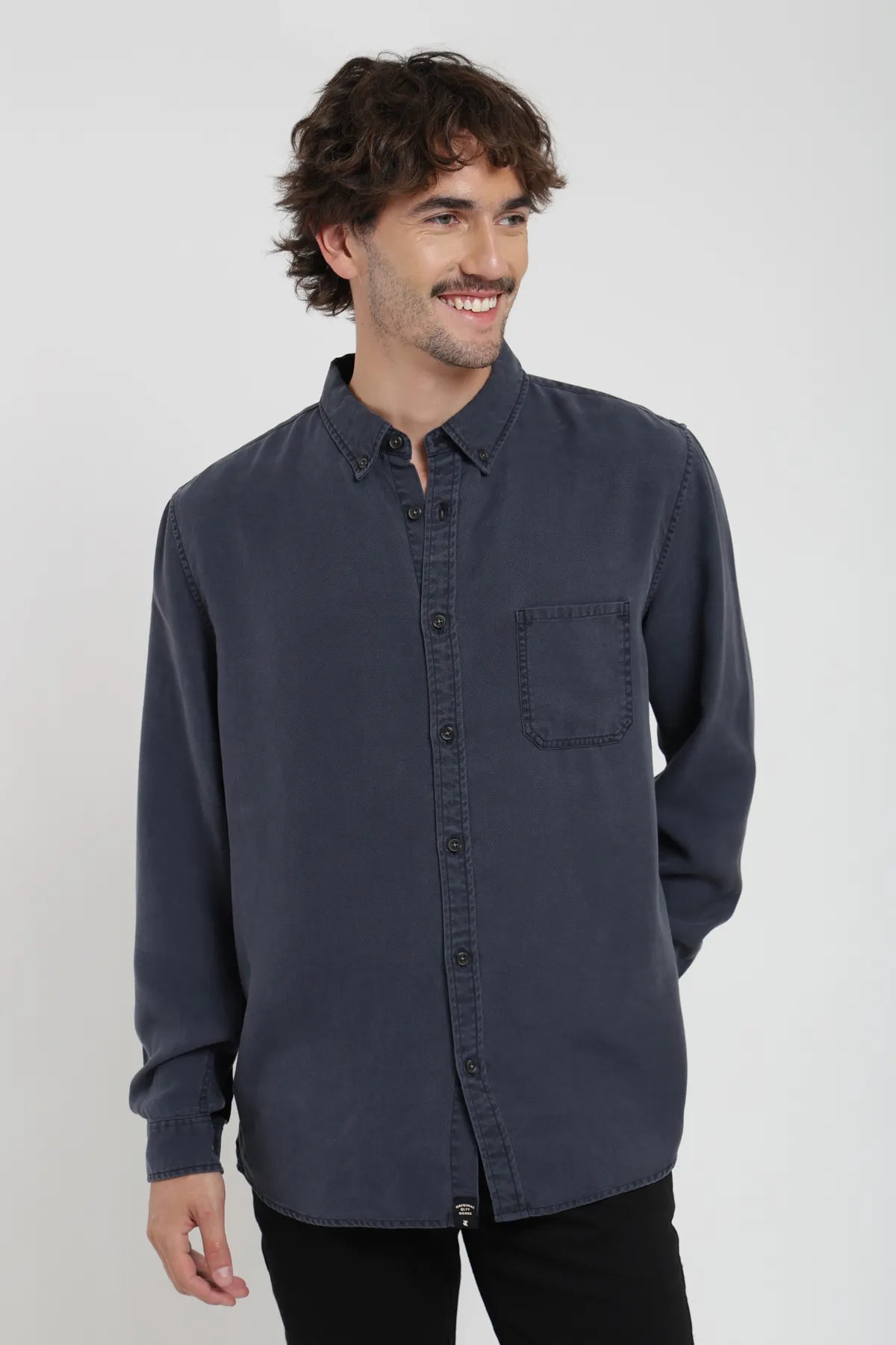 Camisa manga larga Urban azul - Frøens