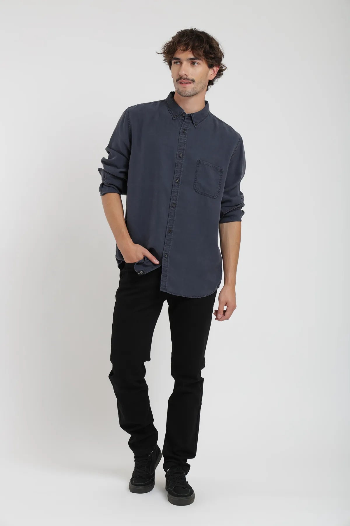 Camisa manga larga Urban azul - Frøens