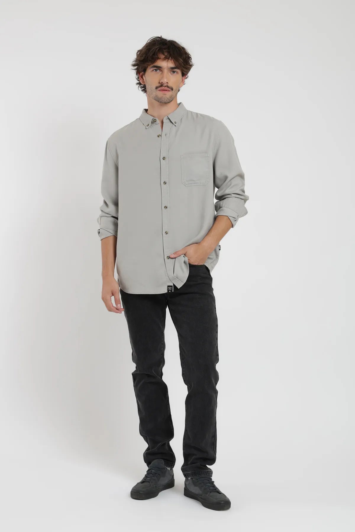 Camisa manga larga Urban gris - Frøens