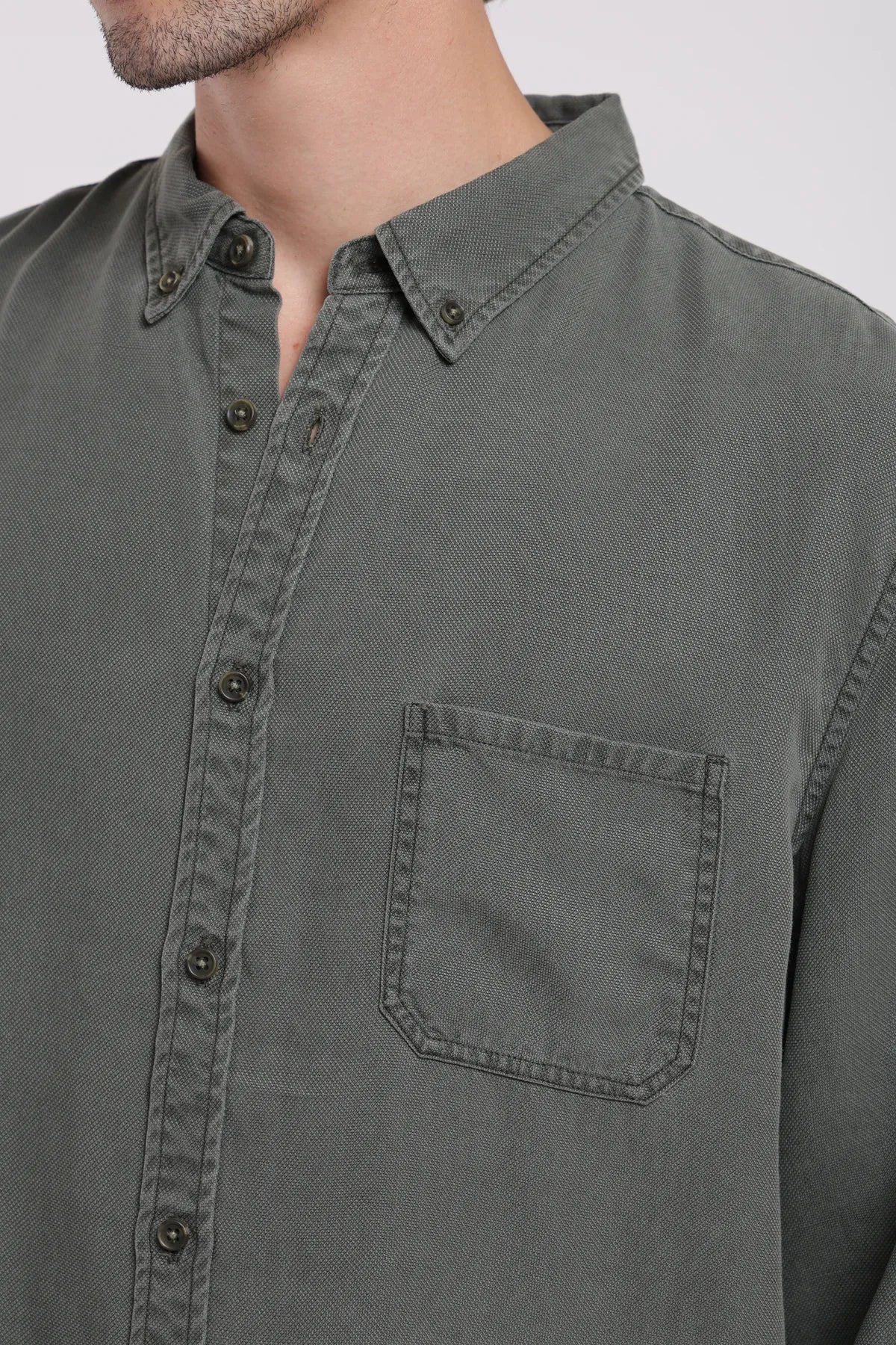 Camisa manga larga Urban verde - Frøens