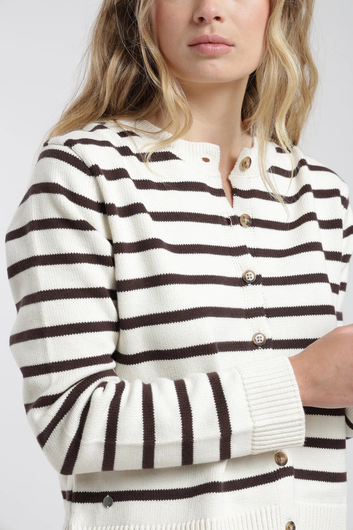 Cardigan mujer Natal crudo - Algodón orgánico - Frøens