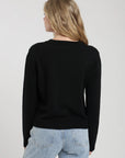 Cardigan mujer Natal negro - Algodón orgánico - Frøens