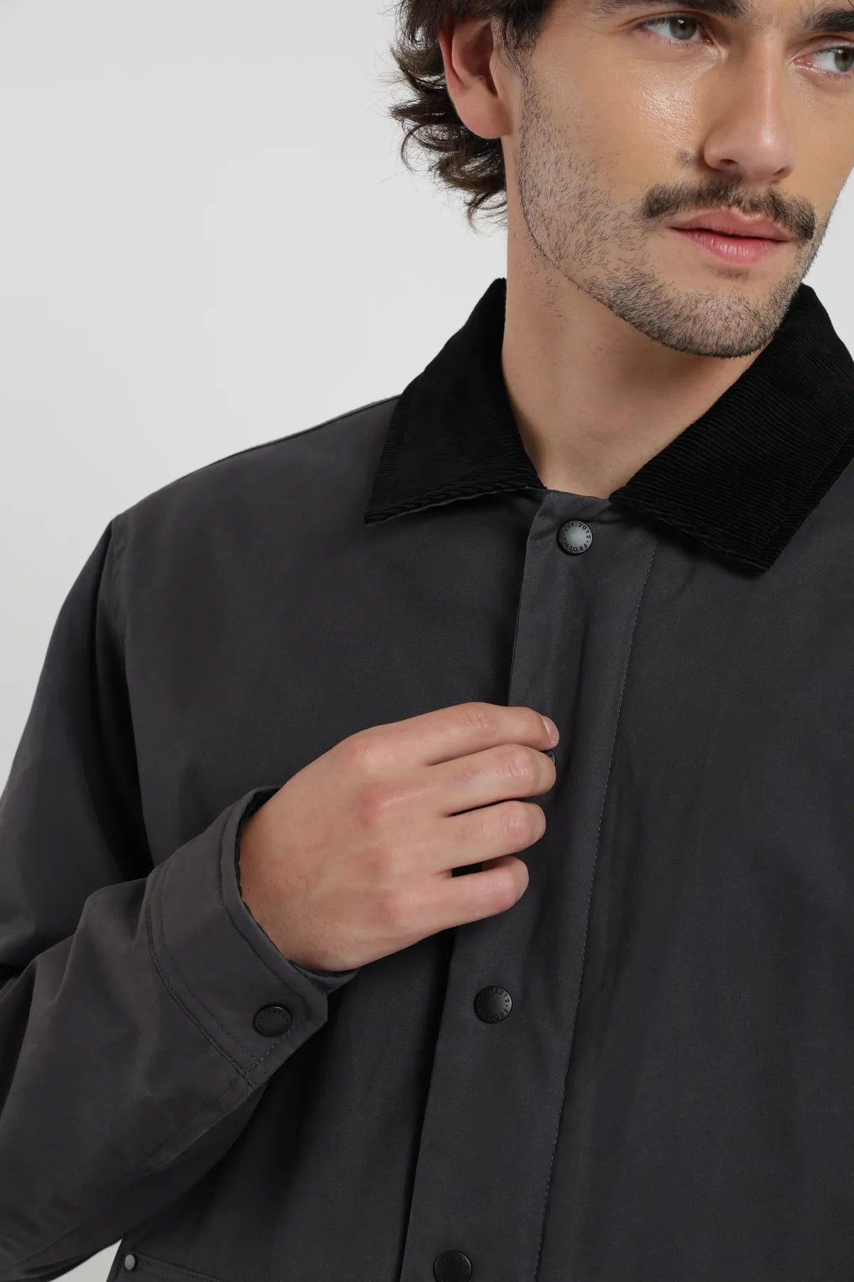 Chaqueta hombre Field grafito - Algodón orgánico - Frøens