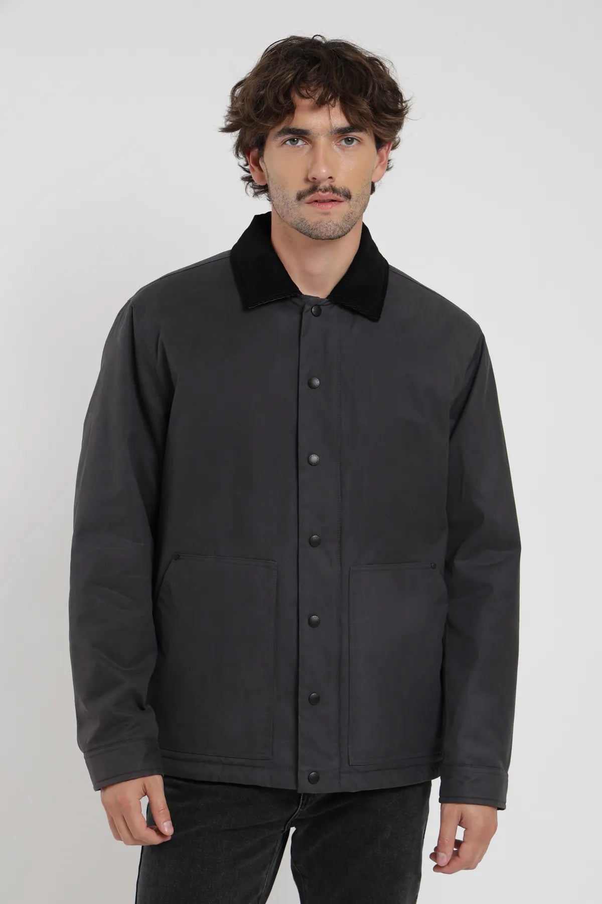 Chaqueta hombre Field grafito - Algodón orgánico - Frøens