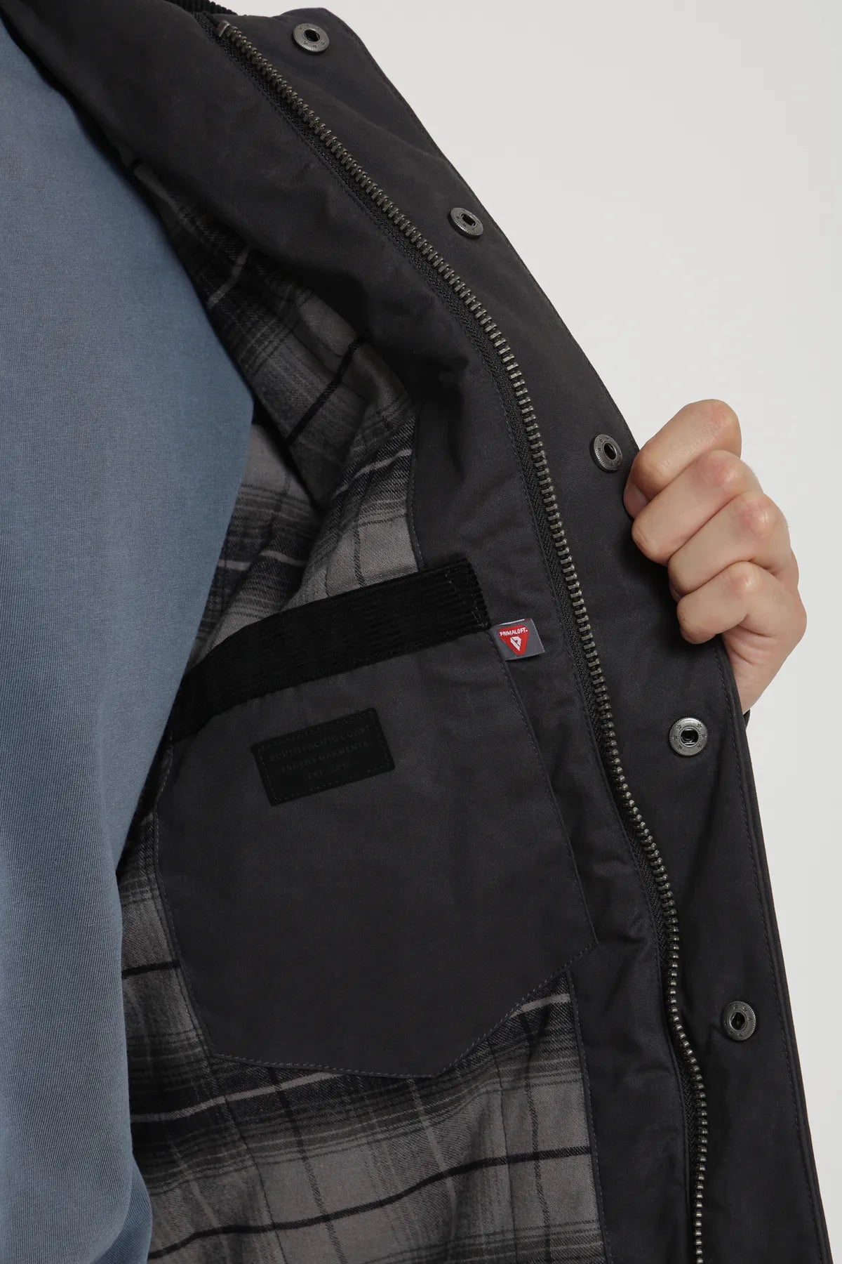 Chaqueta hombre Field grafito - Algodón orgánico - Frøens