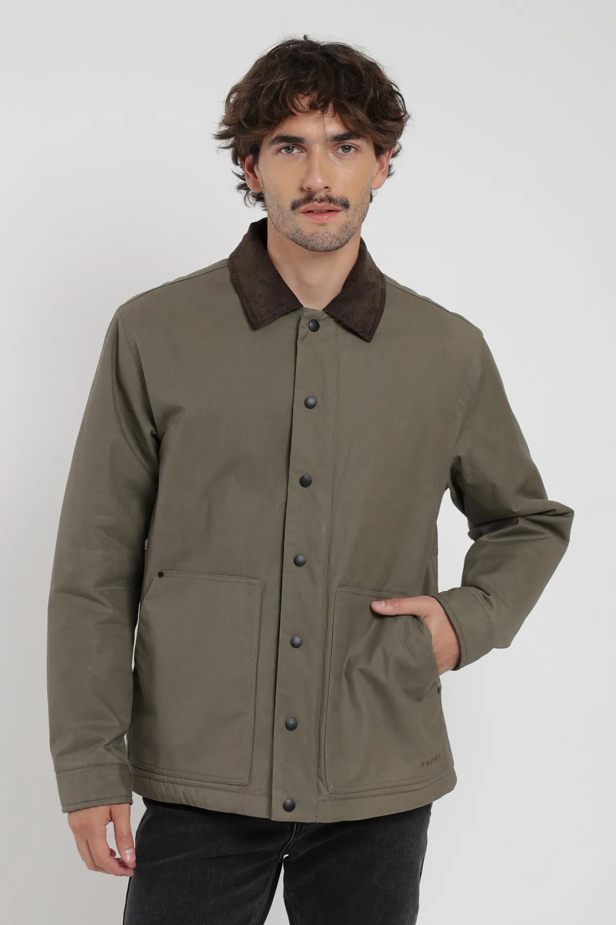 Chaqueta hombre Field olivo - Algodón orgánico - Frøens