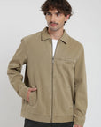 Chaqueta hombre Huasco beige - Algodón orgánico