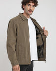 Chaqueta hombre Huasco olivo - Algodón orgánico - Frøens