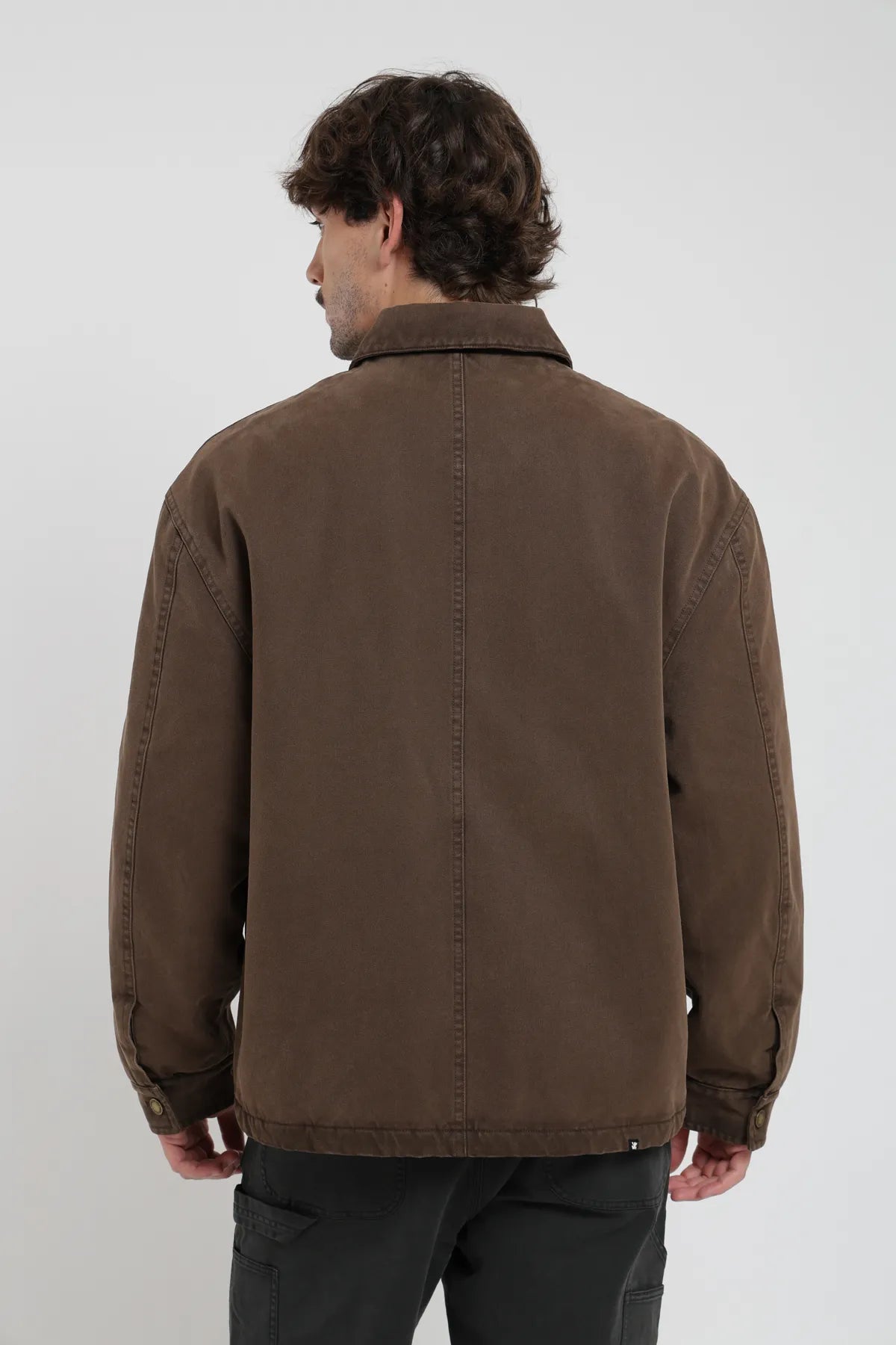 Chaqueta hombre Petrohué café - Algodón orgánico - Frøens