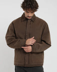 Chaqueta hombre Petrohué café - Algodón orgánico - Frøens