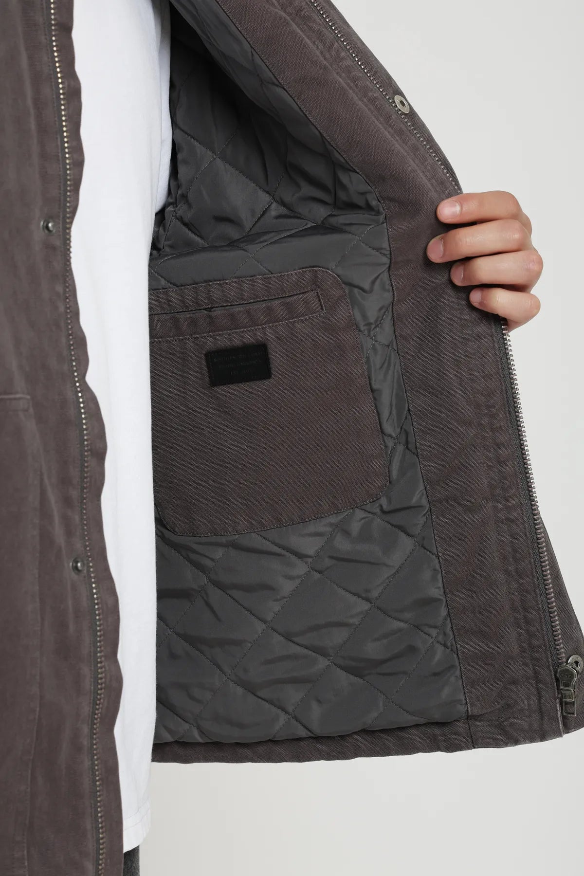 Chaqueta hombre Petrohué grafito - Algodón orgánico - Frøens