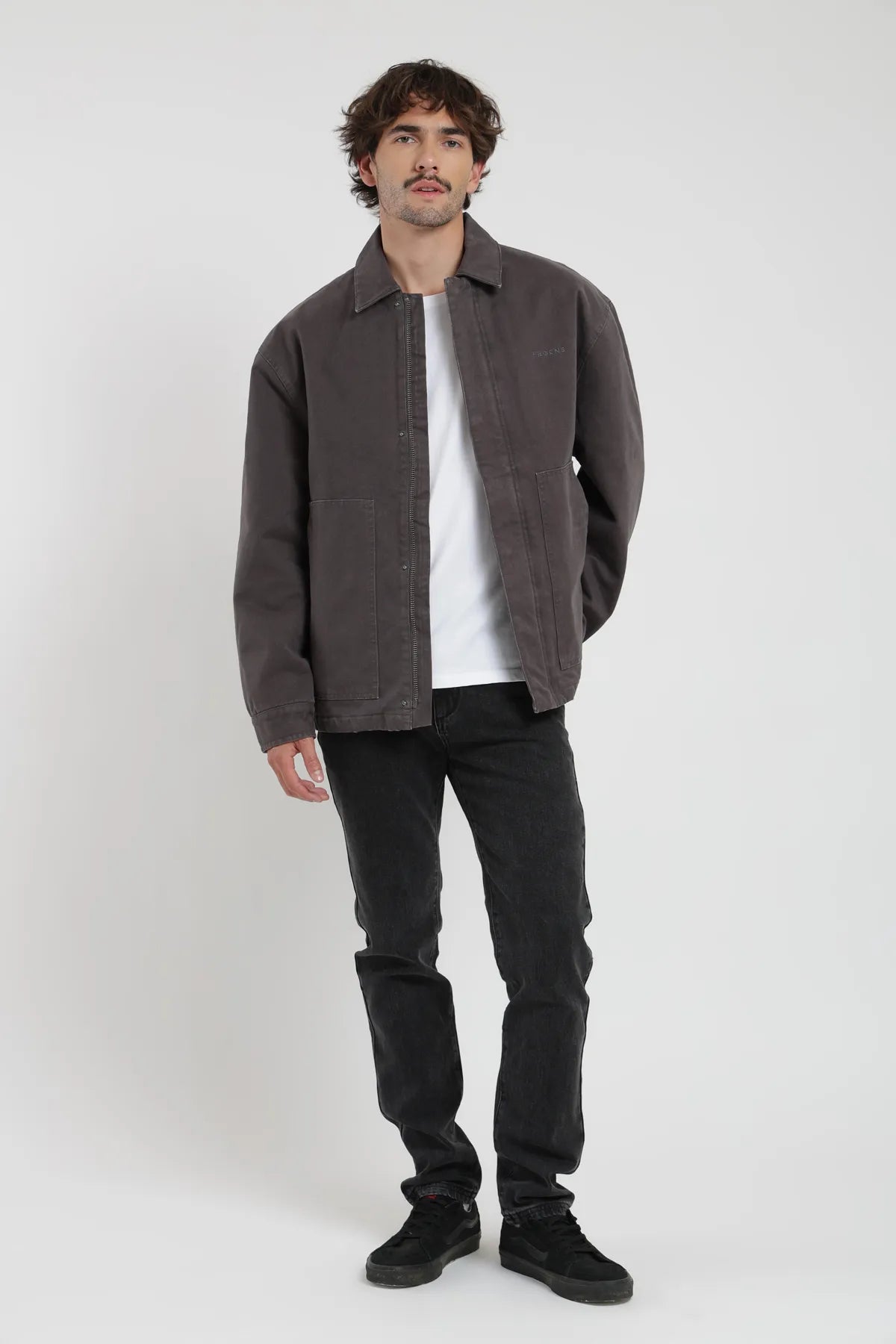 Chaqueta hombre Petrohué grafito - Algodón orgánico - Frøens