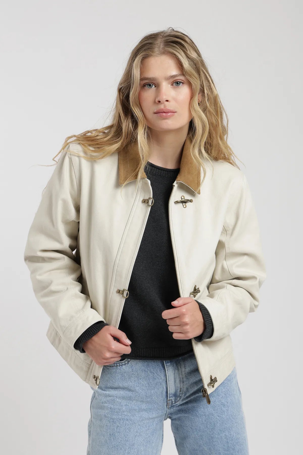Chaqueta mujer Barn crudo - Algodón orgánico - Frøens
