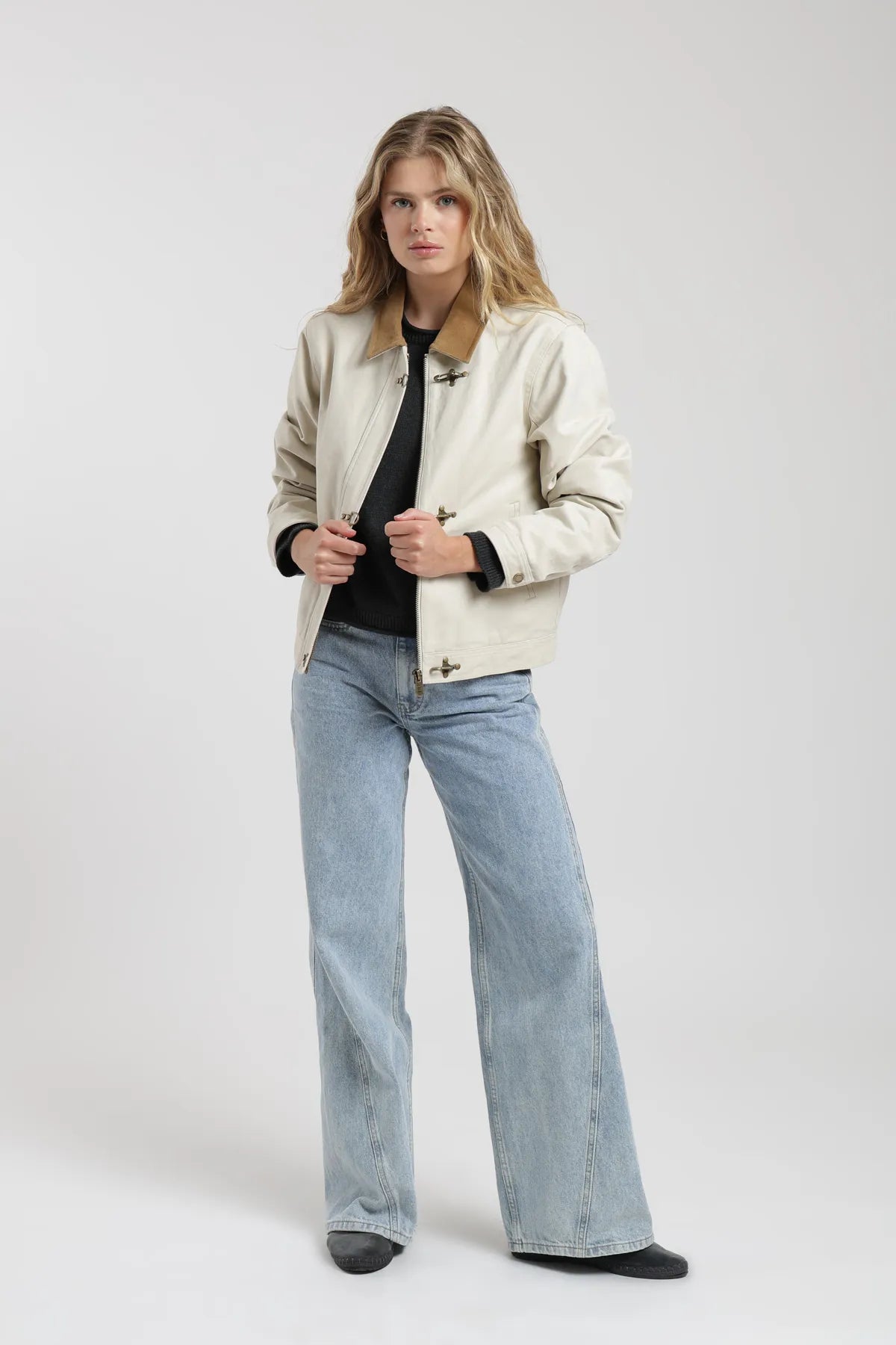 Chaqueta mujer Barn crudo - Algodón orgánico - Frøens