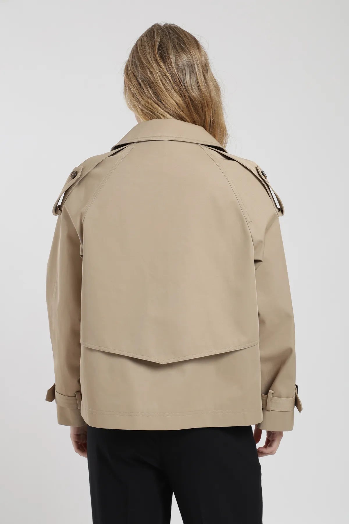 Chaqueta mujer Trench beige - Algodón orgánico - Frøens