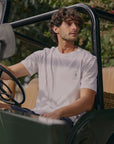 Polera manga corta hombre carpintero blanco