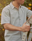 Camisa manga corta Classic celeste
