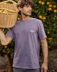 Polera manga corta hombre globe lila