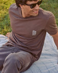 Polera manga corta hombre garden café