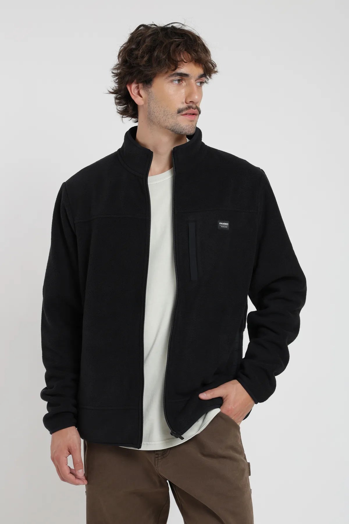 Polar hombre San Pedro negro - Poliéster reciclado - Frøens