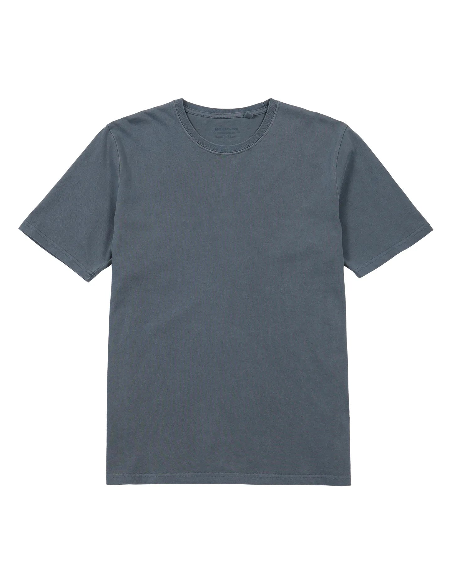 Polera manga corta hombre Plain Heavyweight azul - Algodón orgánico - Frøens
