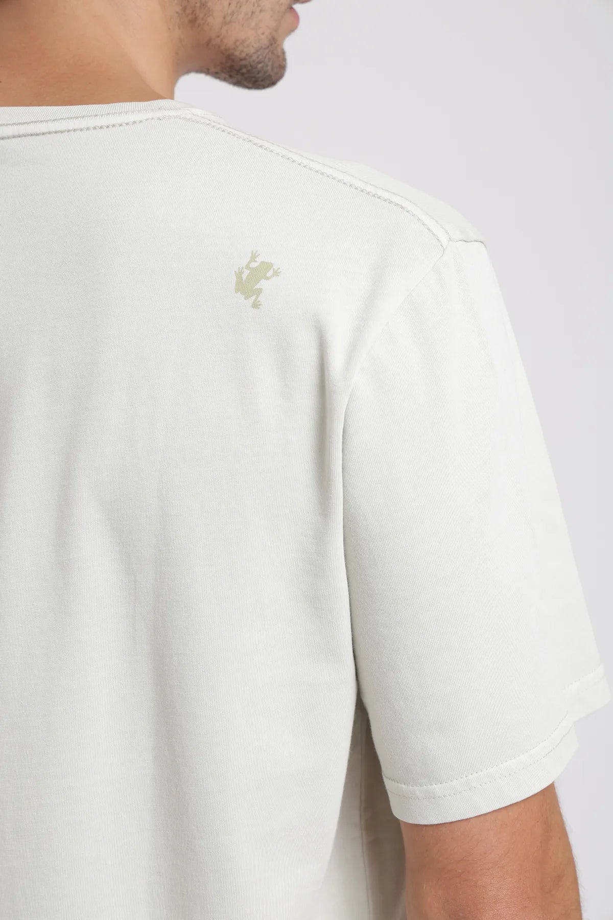 Polera manga corta hombre Plain Heavyweight beige - Algodón orgánico - Frøens