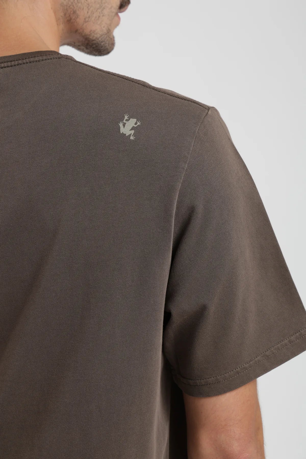 Polera manga corta hombre Plain Heavyweight café - Algodón orgánico - Frøens