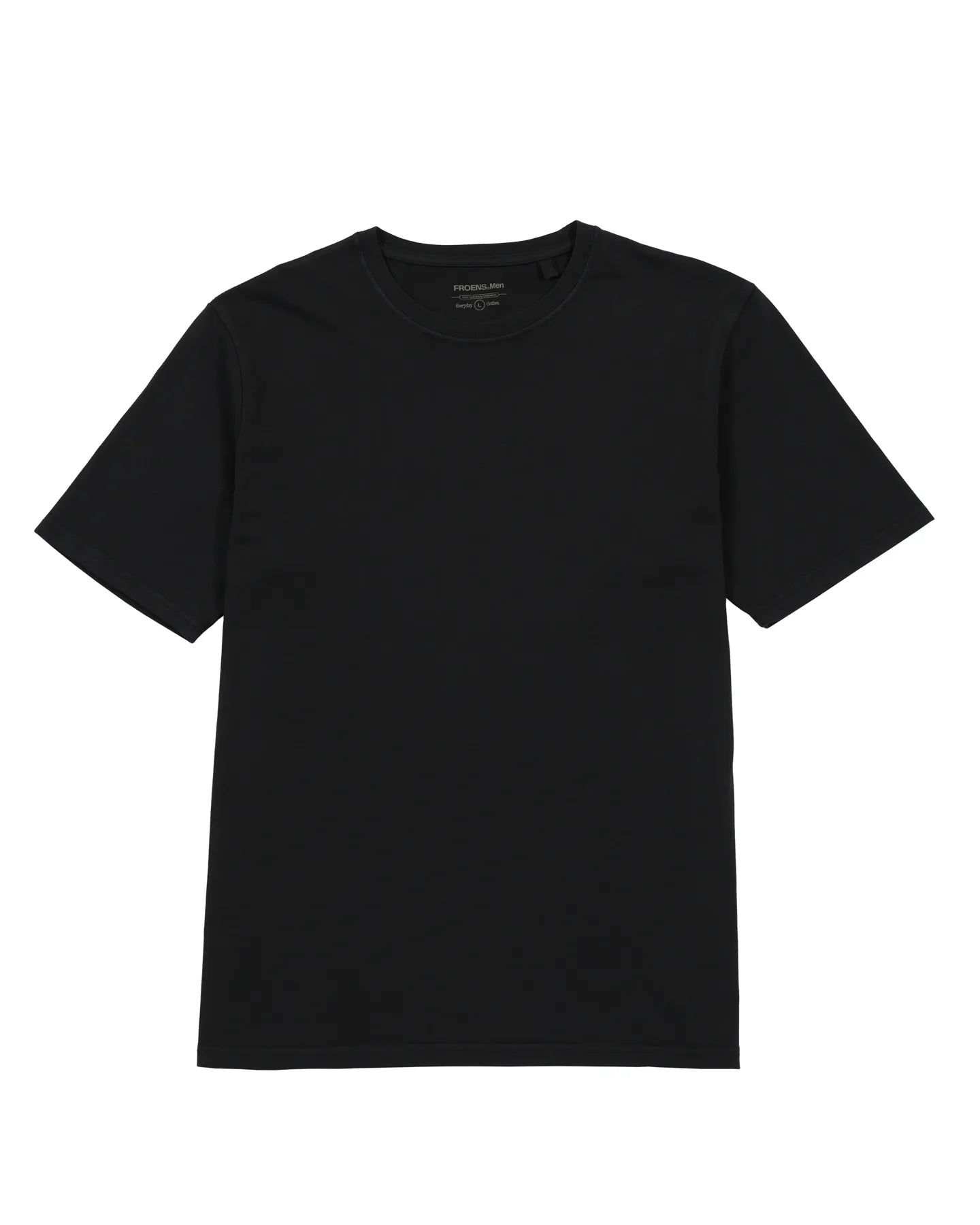 Polera manga corta hombre Plain Heavyweight negro - Algodón orgánico - Frøens