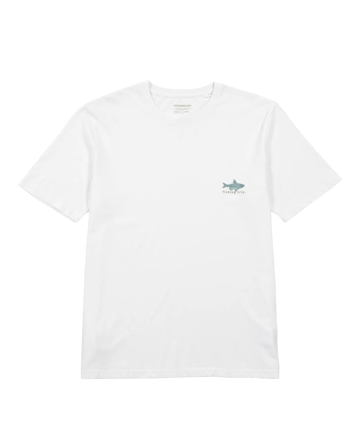 Polera manga corta hombre Pez blanco - Algodón orgánico - Frøens