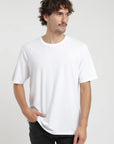 Polera manga corta hombre Plain blanco - Algodón orgánico - Frøens