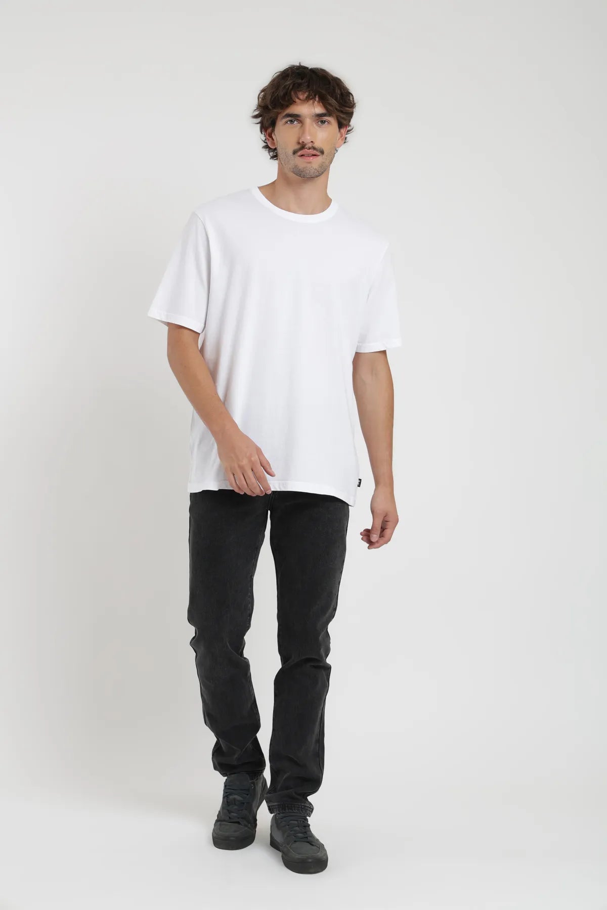 Polera manga corta hombre Plain blanco - Algodón orgánico - Frøens