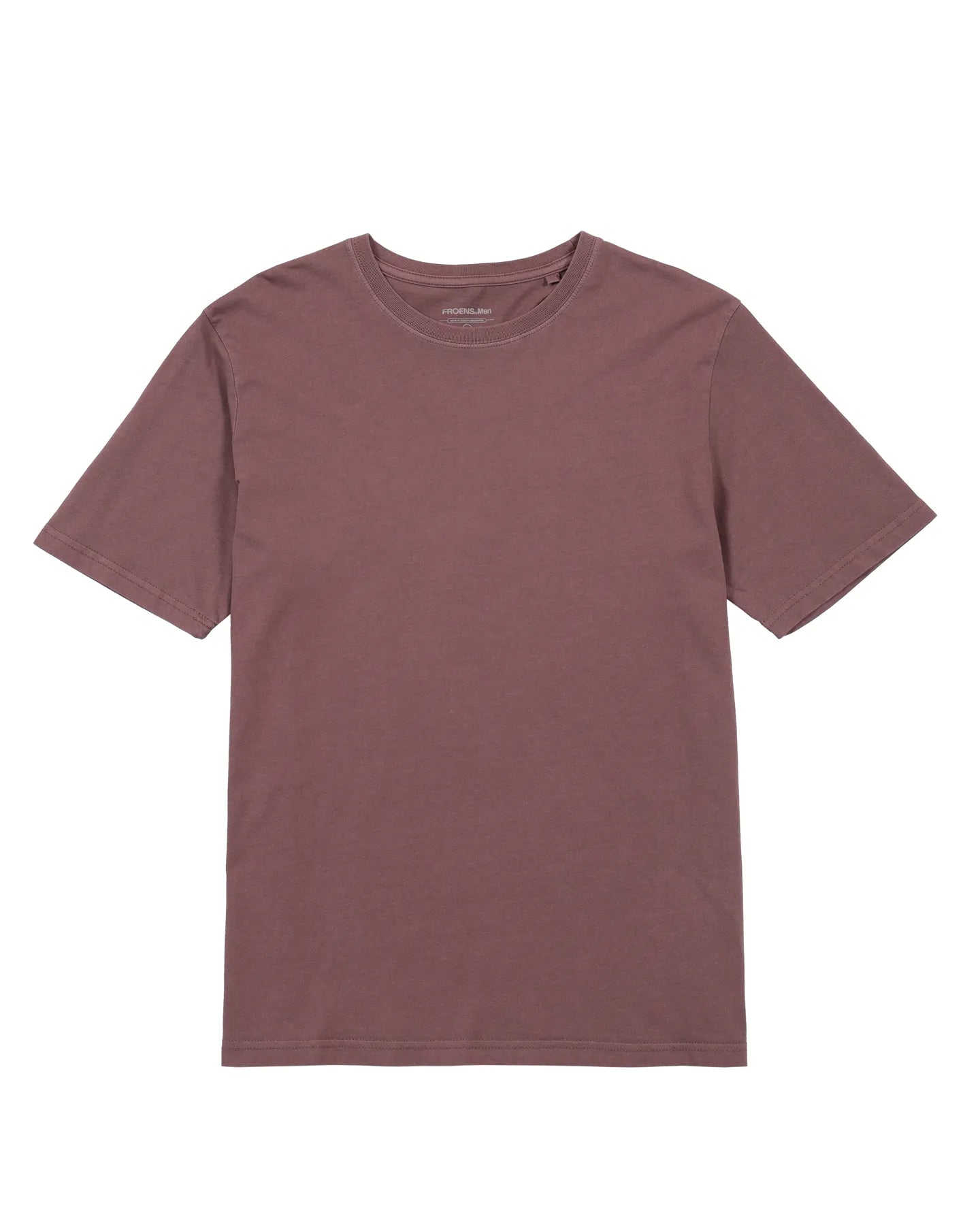 Polera manga corta hombre Plain burdeo - Algodón orgánico - Frøens