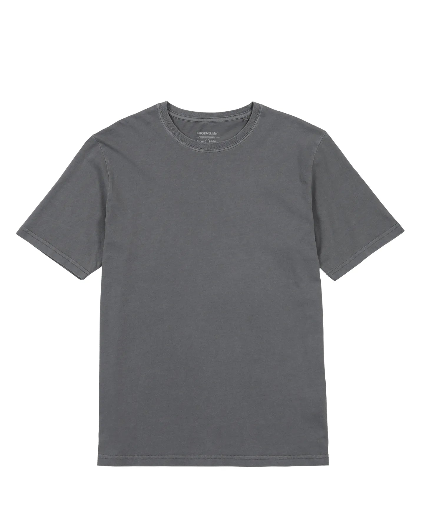 Polera manga corta hombre Plain grafito - Algodón orgánico - Frøens