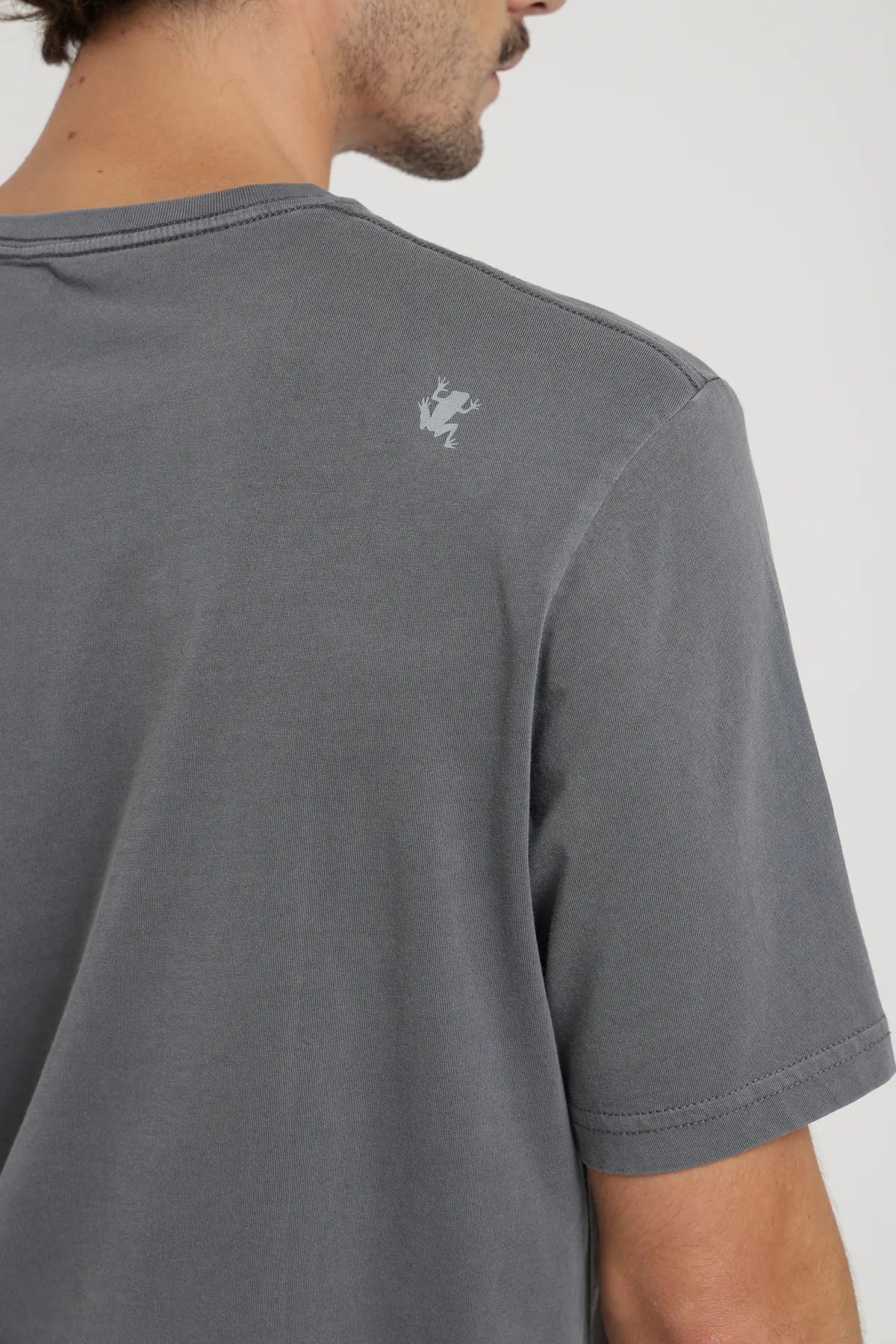 Polera manga corta hombre Plain grafito - Algodón orgánico - Frøens